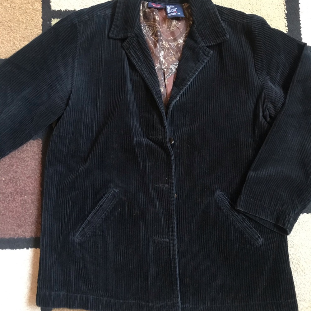 Jeans vintage black corduroy jacket